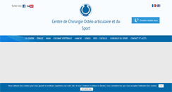Desktop Screenshot of chirurgie-orthopedique.fr